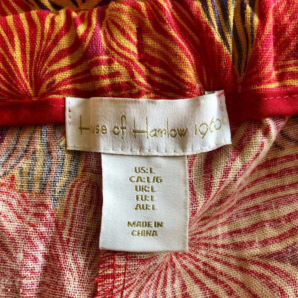 NWT House of Harlow 1960 Linen Floral Shorts - Picture 8 of 9